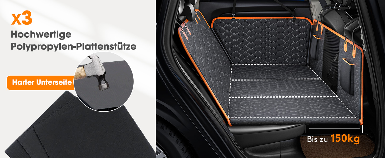 Кришка для автосидіння для собак JOEJOY: водонепроникна, стійка до подряпин, нековзна, з жорсткою основою