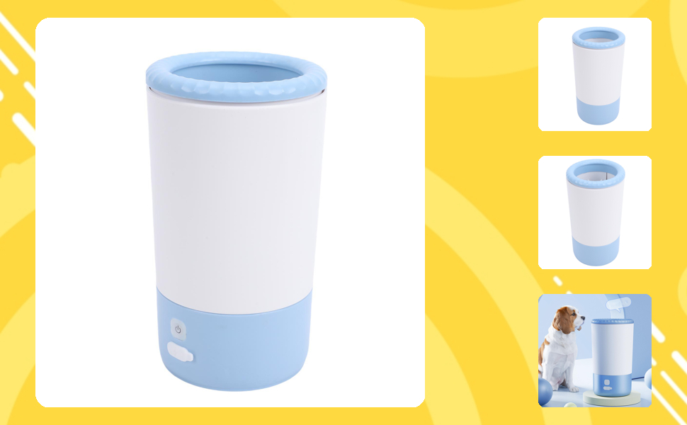 Електричний мийник лап для собак та котів Fockety - рожевий/блакитний