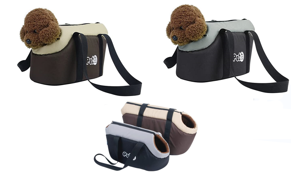 Чорна переносна сумка-переноска для собак та котів до 5 кг, велика місткість, дихаюча, регульована