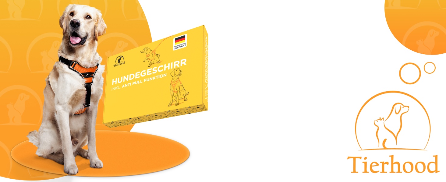 Шлейка для собак - світловідбиваюча, з м'якою підкладкою, для собак різних розмірів, помаранчевого кольору