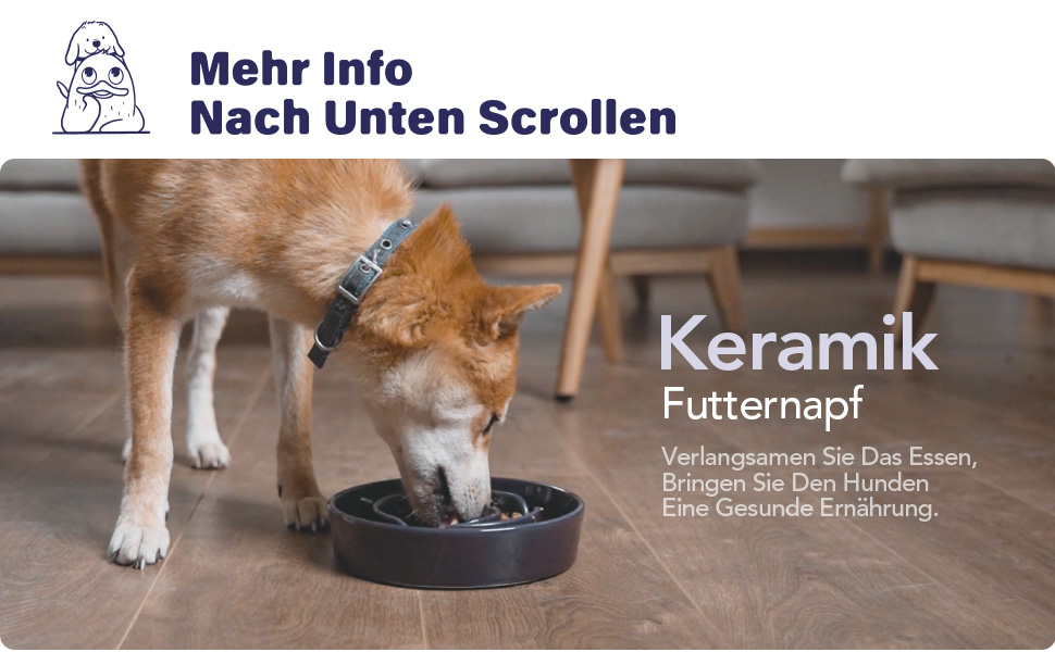 Таця для собак LE TAUCI з кераміки, антислизька таця для середніх та маленьких собак, повільне годування та розваги, таця для їжі з неслизьким дизайном (Лабіринт, фіолетовий, S-350 мл)