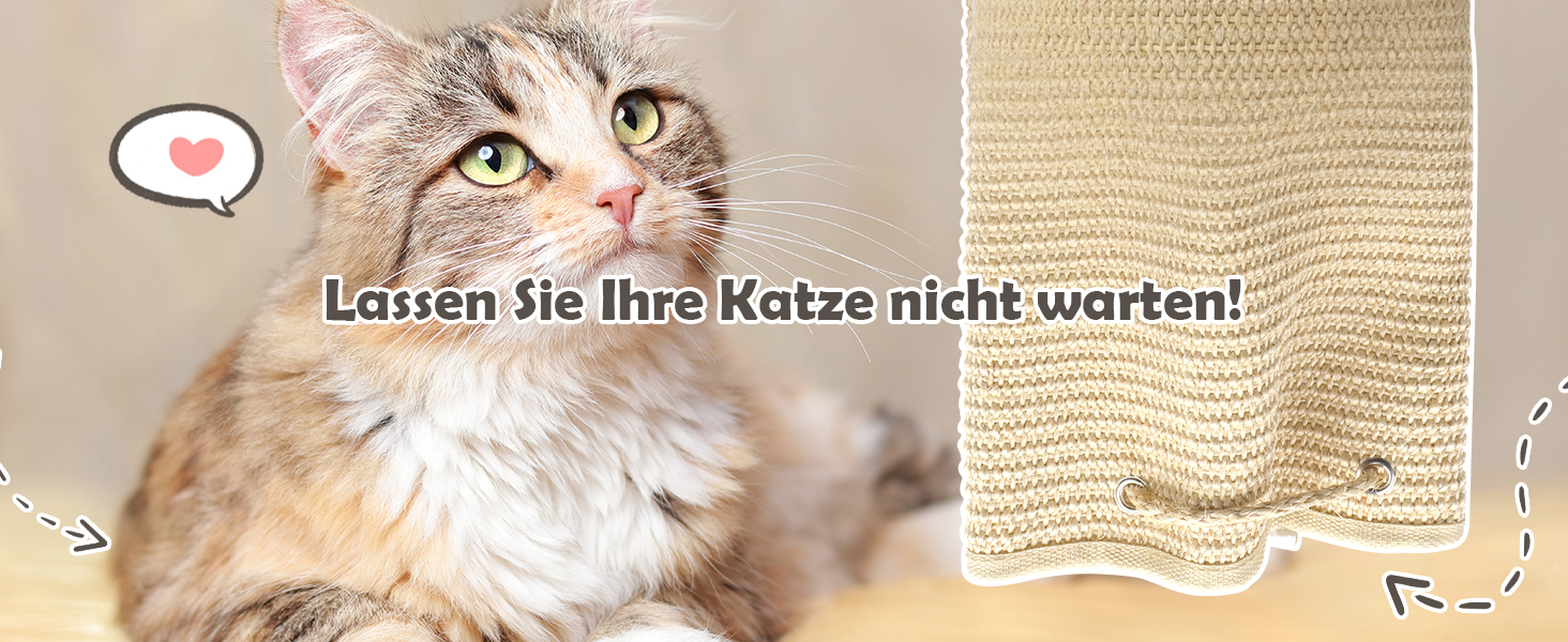 Кліматизатор для котів BSWAY 16x16x240 см, котяче канатне дерево, мішок з сизалю, котячий кліматизатор з гачками та наповнювачем