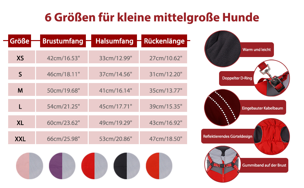 Водонепроникний зимовий теплий дощовик для собак Savlot - вітронепроникна куртка для маленьких та середніх собак з нашийником, світловідбиваючі елементи (чорний + сірий)