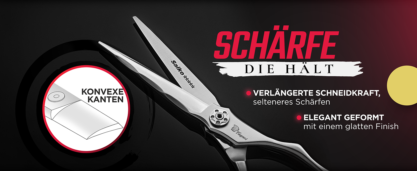 Професійна фризьорська ножиці Fagaci 6 дюймів з японської сталі для точного зрізу волосся, ножиці для волосся з лезами гострого як бритва, довговічні