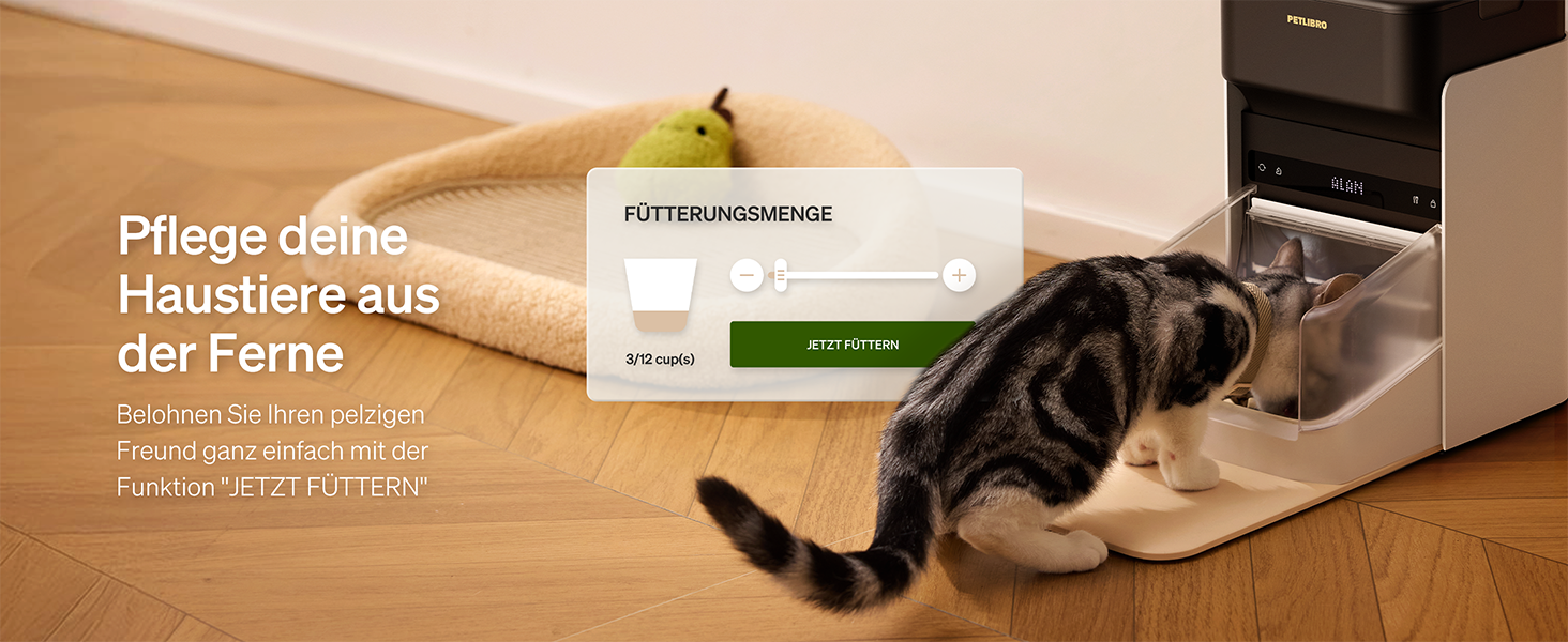 Автоматичний годівник для котів PETLIBRO з RFID-чіпом, Wi-Fi, 3L, з App-управлінням