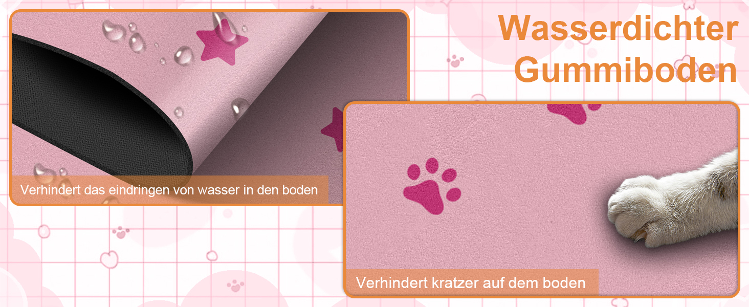 Килимок для годівлі собак Bleswin 30x50 см, водопоглинаючий, антиковзний, коричневий