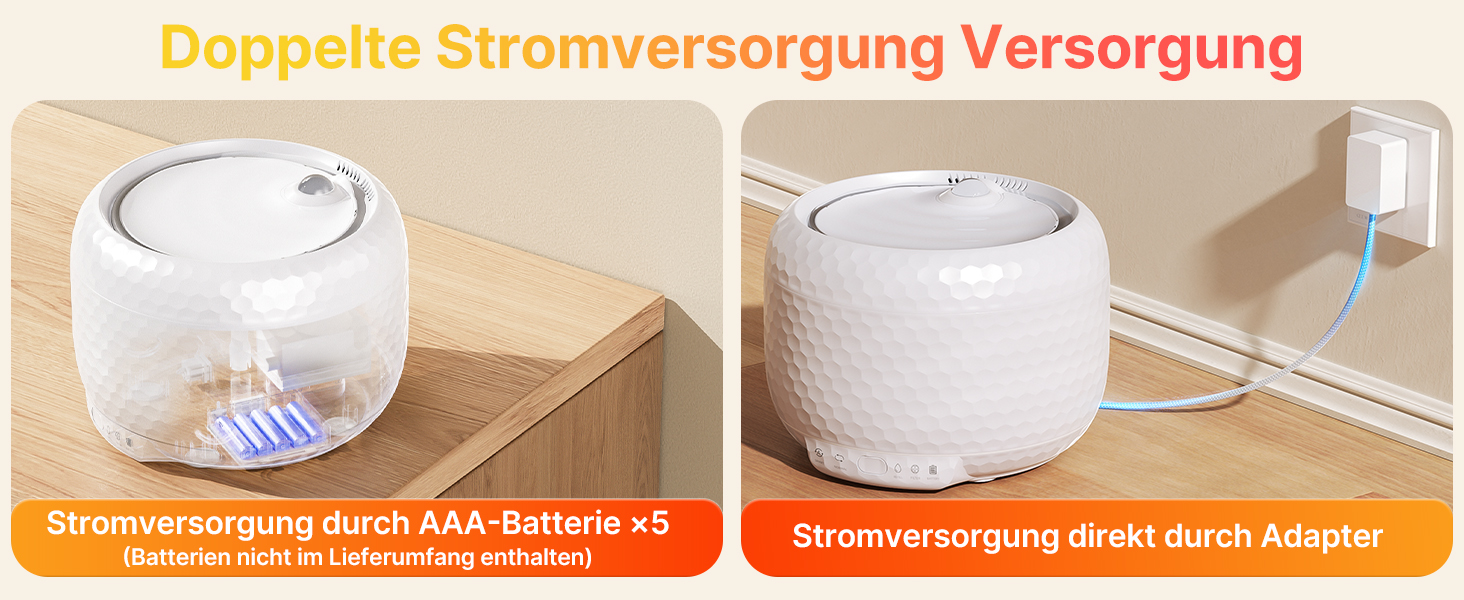 Водяний фонтанчик для котів, 1.8L, з тихим насосом та фільтром з активованого вугілля