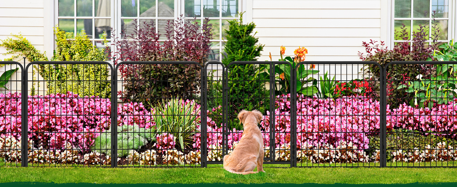 Клітка для собак Yaheetech 8-секційна, 80 см, вольєр для собак, з'єднувальні стержні, складана клітка для собак у квартиру та сад, без інструментів, 80 см висота, 8 шт.