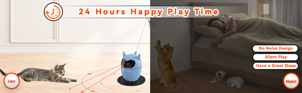 Інтерактивна іграшка для котів Spessn, автоматична з червоною крапкою, перезаряджувана, для котів/кошенят/собак (біла/блакитна)