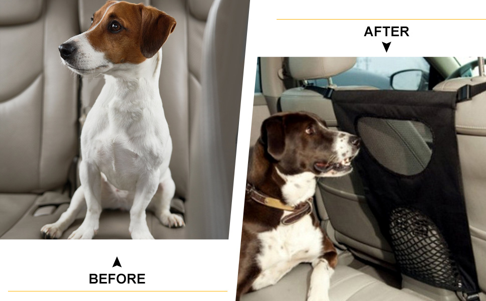 Сітковий бар'єр для собак у багажник авто, 71 x 45 см | Захист, безпека, комфорт