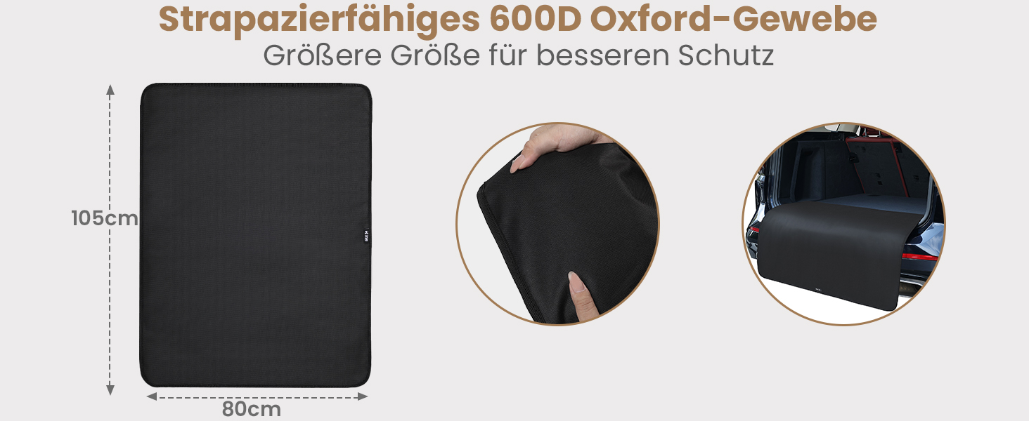 Захист для вантажного відсіку KYG: водовідштовхуючий, стійкий до подряпин, універсальний (105x80 см)