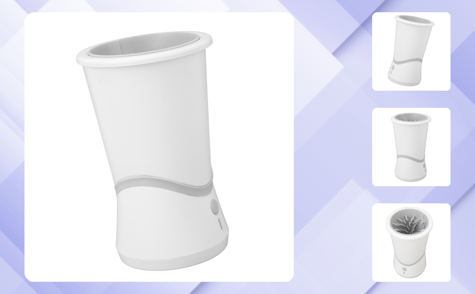 Автоматична мийка лап для собак Pyhodi, електрична, з регулюванням тиску та температури води, м'які щетинки