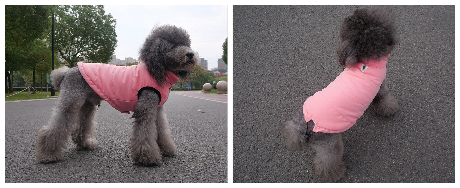 Водонепроникна флісова жилетка для собак Lovelonglong - чорна, 3XL