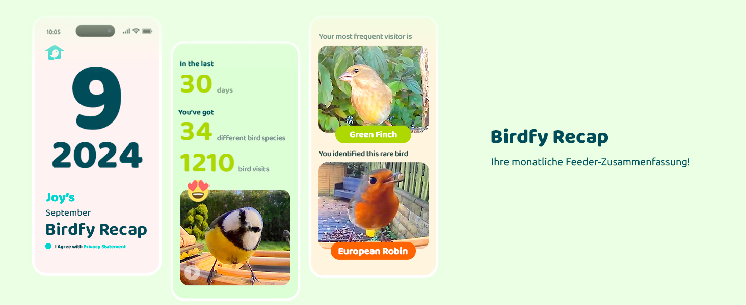 NETVUE Birdfy бамбуковий міні годівничка з камерою для спостереження за птахами, сонячна батарея, автоматичний запис, сповіщення в додатку
