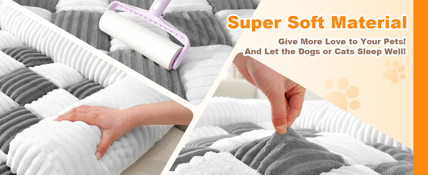 Чохли для дивану LiveGo для домашніх тварин, м'який килимок для собак, захист меблів від шерсті, 75x75x13 см, блакитно-сірий