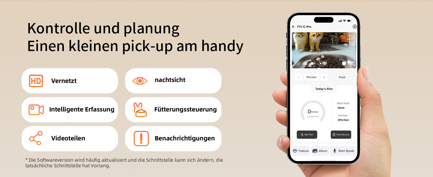 Автоматичний годівниця для котів SAWPAWS з камерою, 4.3L, WiFi, нічне бачення