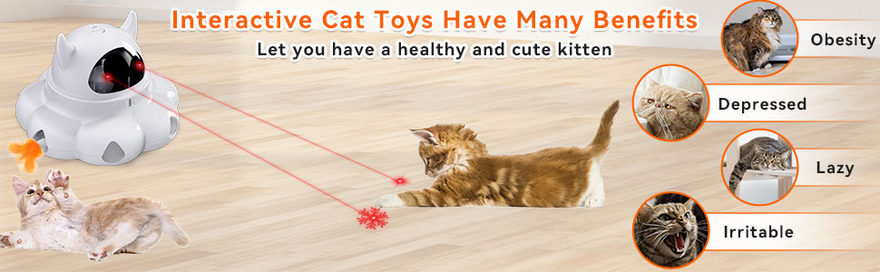 Інтерактивна іграшка для котів Spessn 2-в-1, електрична, USB, для розвитку інтелекту, підходить для кошенят та собак будь-якого віку