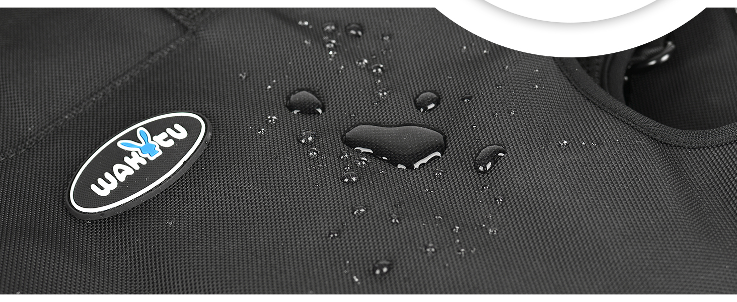 Сумка-переноска та повідок для собак, Wakytu, для маленьких собак (4-8 кг), чорний, регульовані ремені