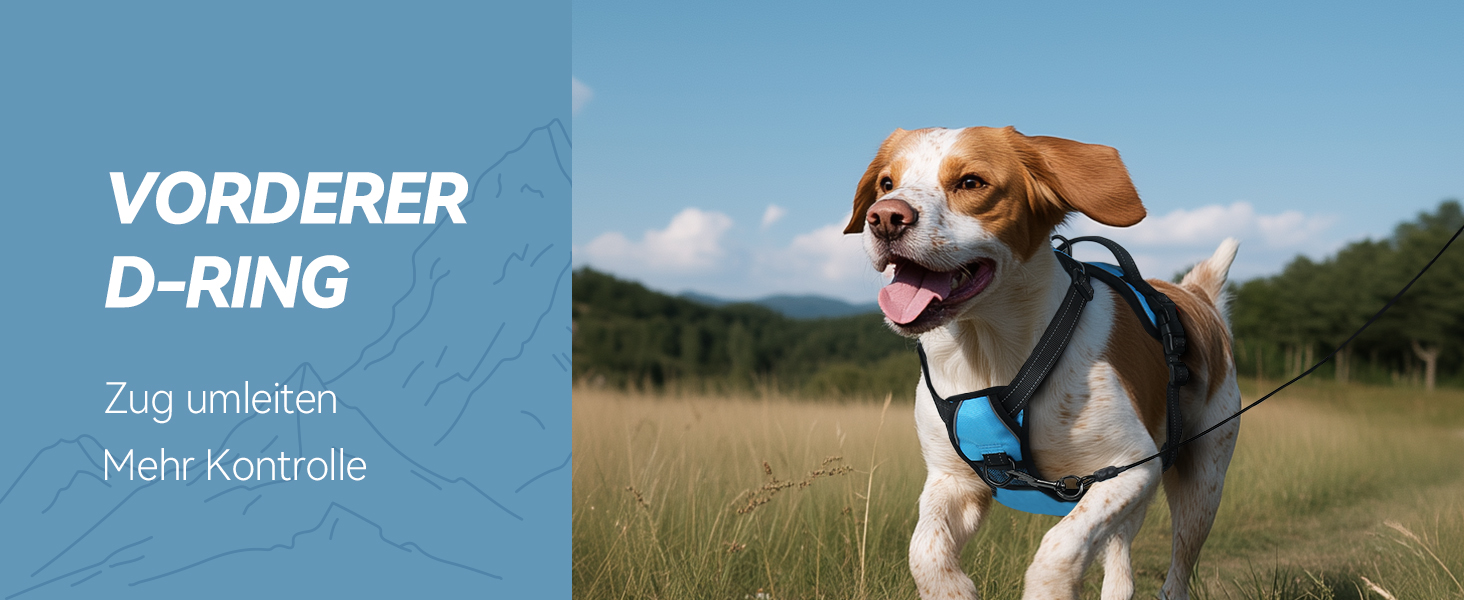 Шлейка для собак VIVAGLORY Easefit, антинатяжна з ручкою, для тренувань та прогулянок, з м'якою підкладкою, анти-вислизання, для собак середніх розмірів, червона, обхват грудей 51-74 см