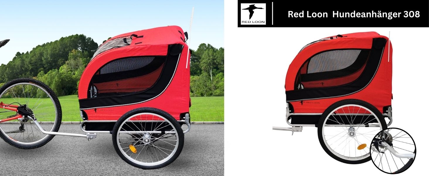 Фаркоп-перетяжка для собак на велосипед - перетяжка для собак на велосипед, червоний, до 40 кг