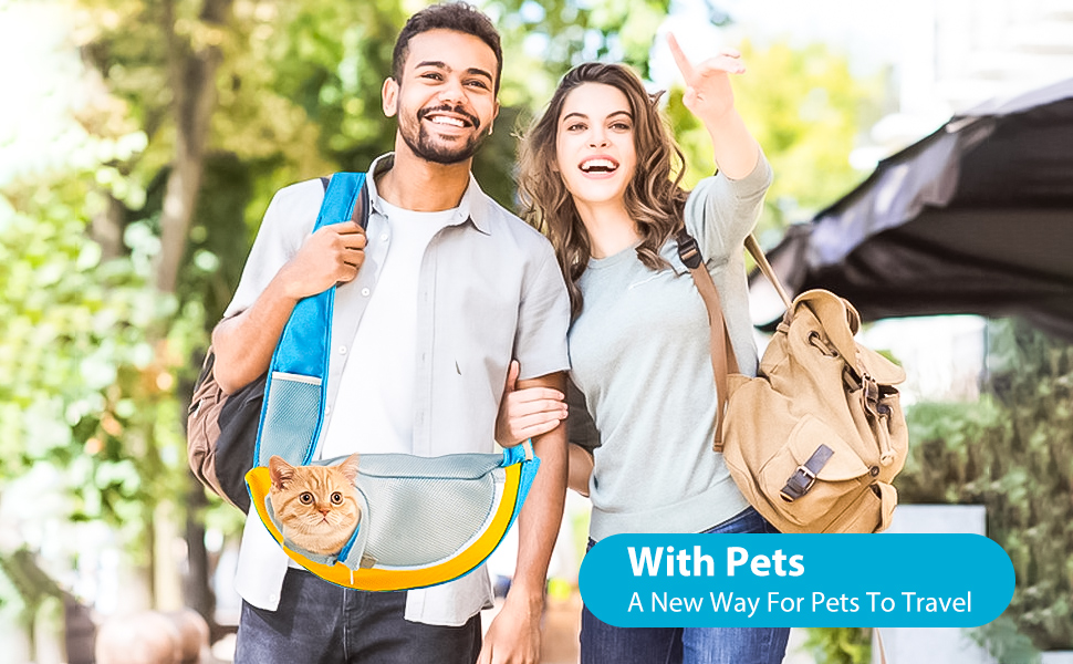 PETCUTE Сумка-переноска для собак, блакитна. Зручна переноска для цуценят та малих собак, з регульованою ручкою та безпечною шлейкою. Має дихаючу сітку та передню кишеню. Ідеально для прогулянок на свіжому повітрі.