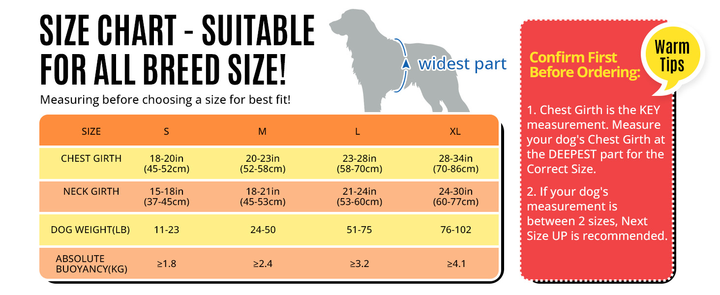 Жилет для собак - рятувальний жилет для великих собак, безпечний, регульований, для плавання та відпочинку на воді (жовто-помаранчевий, XL)