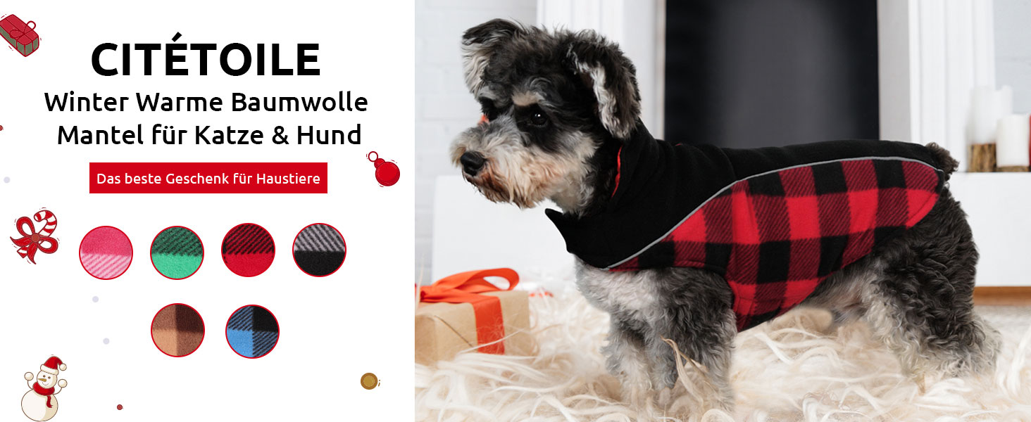 Теплий зимовий одяг для собак CITE TOILE з захистом живота, світловідбиваючими елементами, для собак великих порід, коричневий, XXL