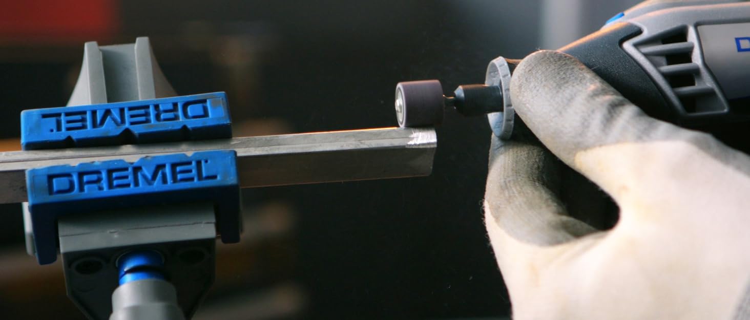 Електричний точило для кігтів Dremel 7020 PGK з тихим мотором, набір для стрижки кігтів (4 насадки; змінна швидкість 7000-18000 об/хв для котів та собак) з 4 шліфувальними дисками