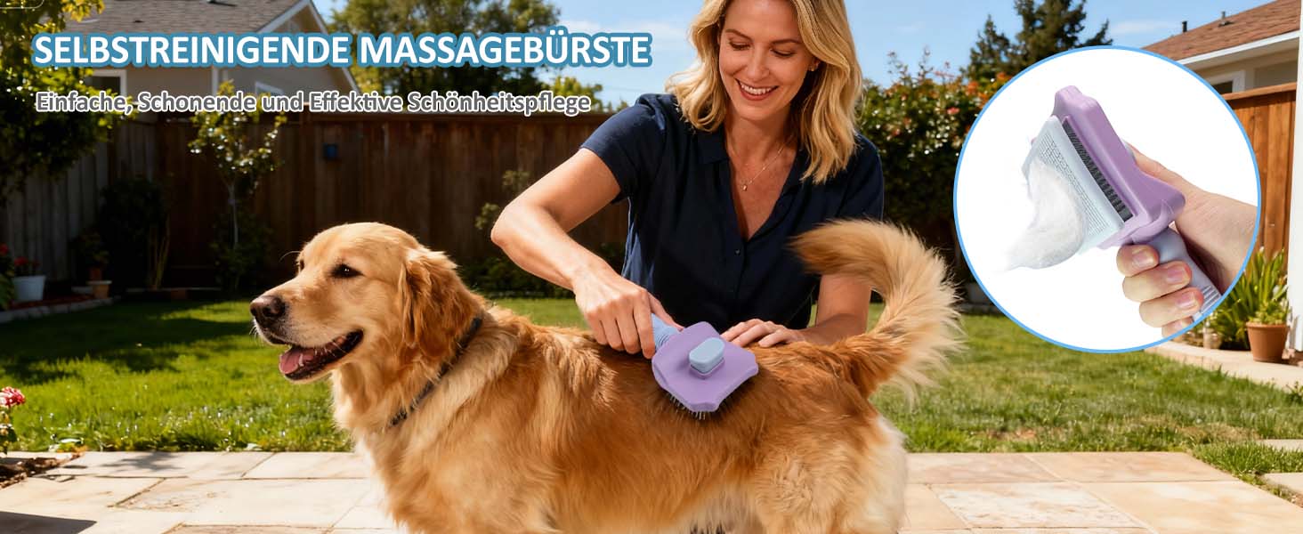 Набір гребінців для котів та собак 3 в 1, для видалення підшерстка, шерсті та розплутування, з масажною насадкою, підходить для довгошерстих та короткошерстих тварин