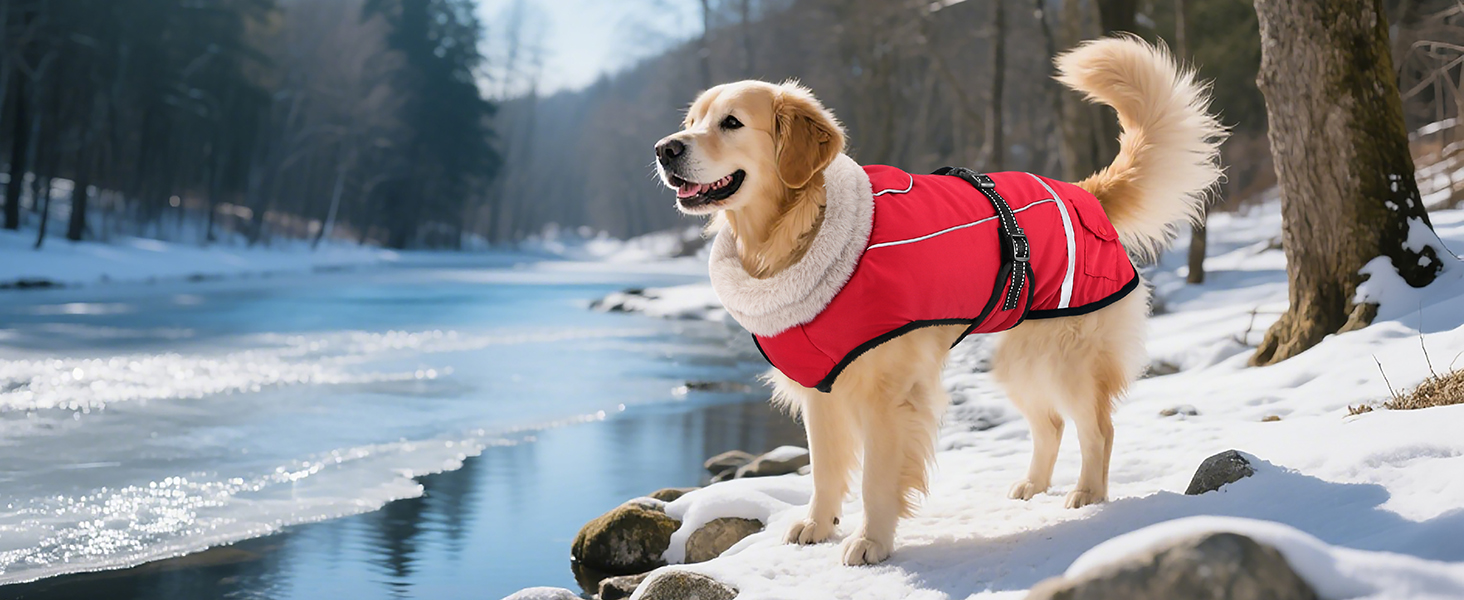 Зимовий одяг для собак, водонепроникна куртка для великих собак з регульованими лямками, теплий одяг для собак з флісу, світловідбиваючі смуги, підходить для лабрадорів, оливковий, XL