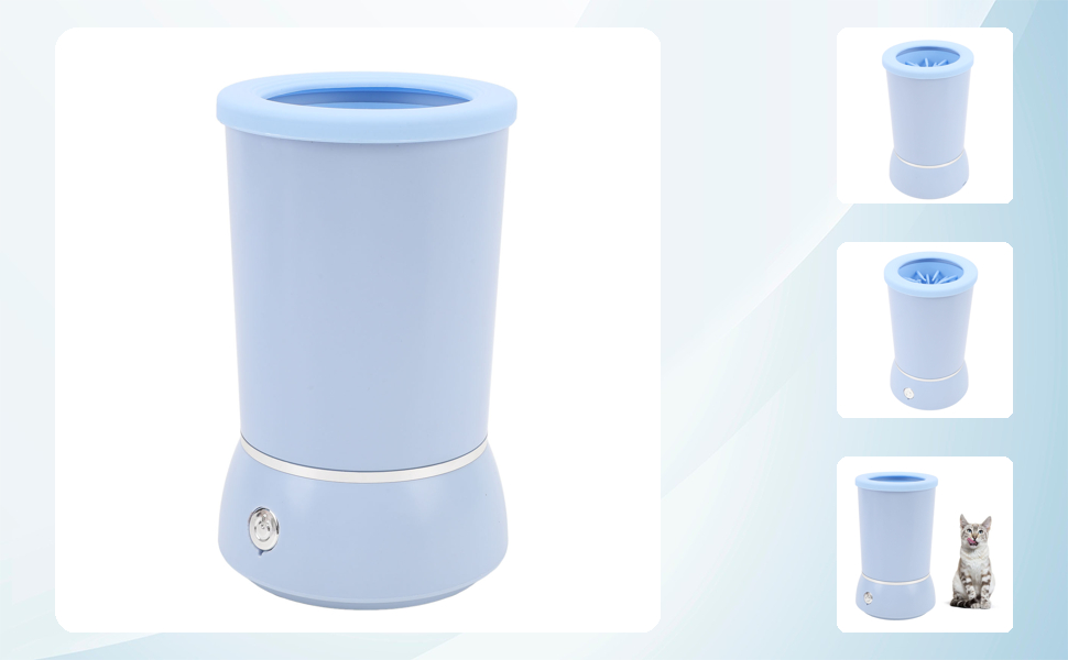 Автоматичний мийка лап для собак, 2 режими, портативна, акумуляторна, блакитна