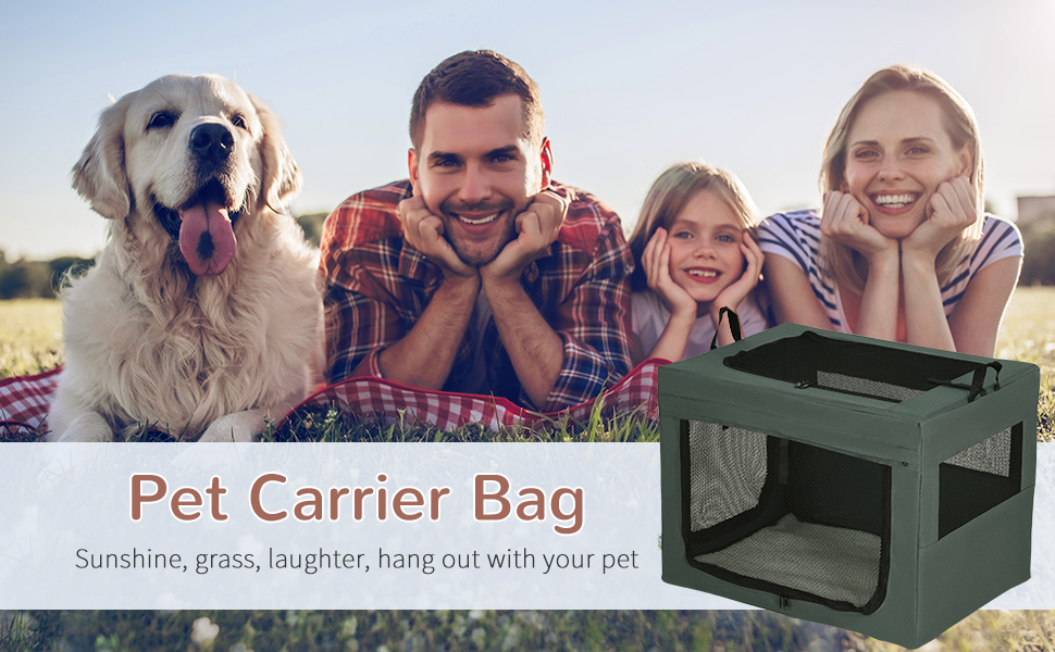 Транспортувальна переноска для тварин PawHut 80 см, сіра, M - для котів та собак