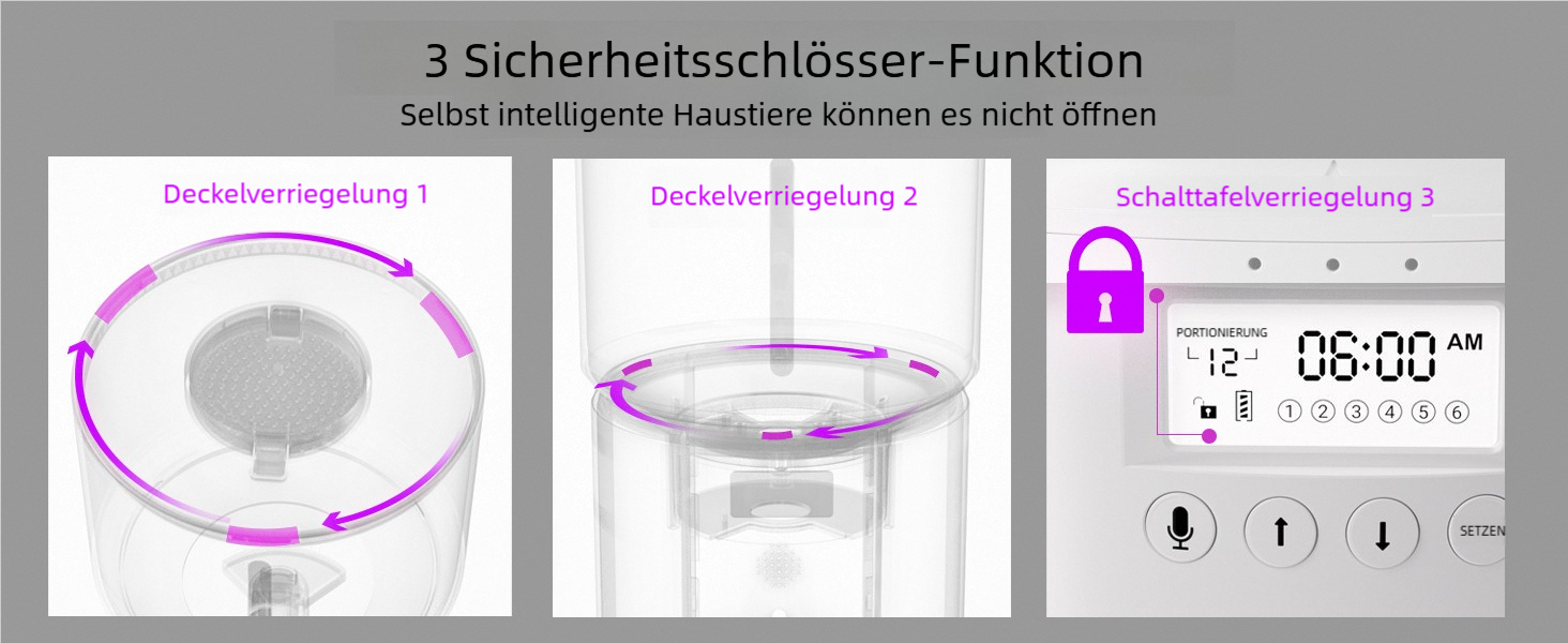 Автоматичний дозатор корму для котів з двома мисками, для кошенят та маленьких собак. Білий, 4.2L, з нержавіючою сталлю (2 миски)