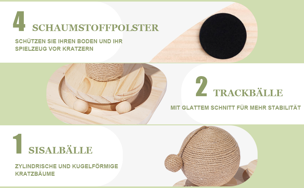 Кігтеточка-пальма Palme 2 в 1 з інтерактивними іграшками та кулями для котів