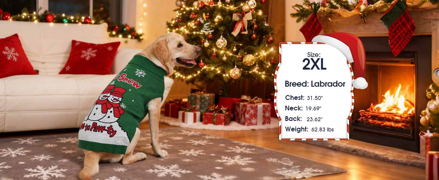 Светр для собак IECOii з коміром-моторолкою, флісовий пуловер, різдвяний пуловер для собак, теплий в'язаний пуловер на Хелловін, 5XL, зелений