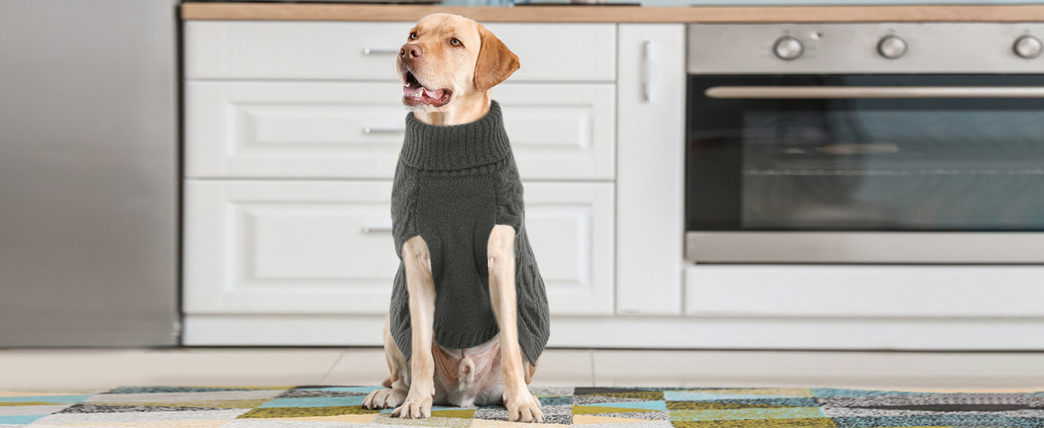 Пуловер для собак та котів, теплий зимовий одяг: куртка, жилет, плащ для цуценят та маленьких собак (Сірий, XS)