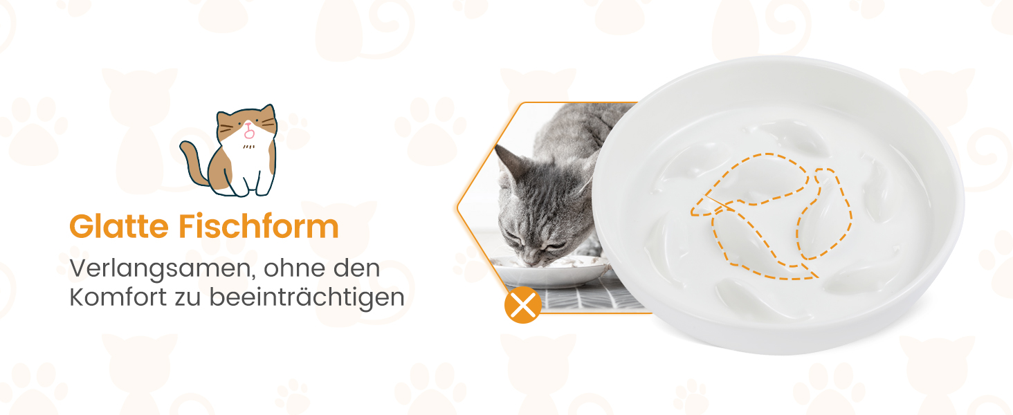 Миска для котів Happy Hachi з підняттям, керамічна, для повільного годування, протиковзаюча, для котів та маленьких собак (зелена)