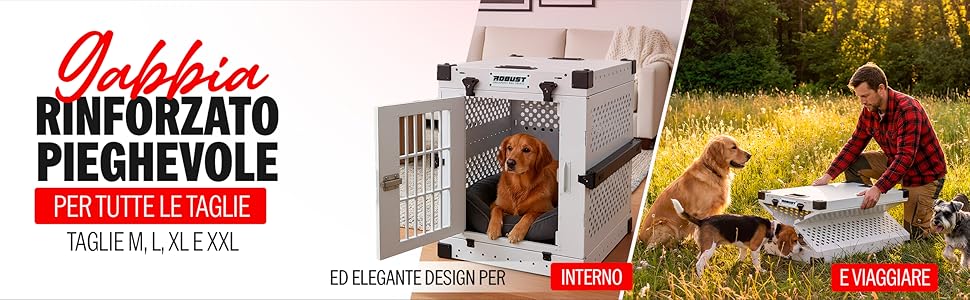 Міцна переносна переноска для собак, складана, для всіх порід – легка алюмінієва переноска з посиленими кутами | Сумка-переноска для собак, для дому, автомобіля, подорожей та авіаперельотів (Білий, L)