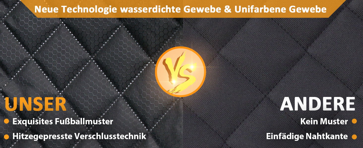 Захист для автосидіння для собак Angooni - водовідштовхувальний, антиковзаючий, стійкий до подряпин (135x120 см) - універсальний захист для заднього сидіння (135 см з ISOFIX)