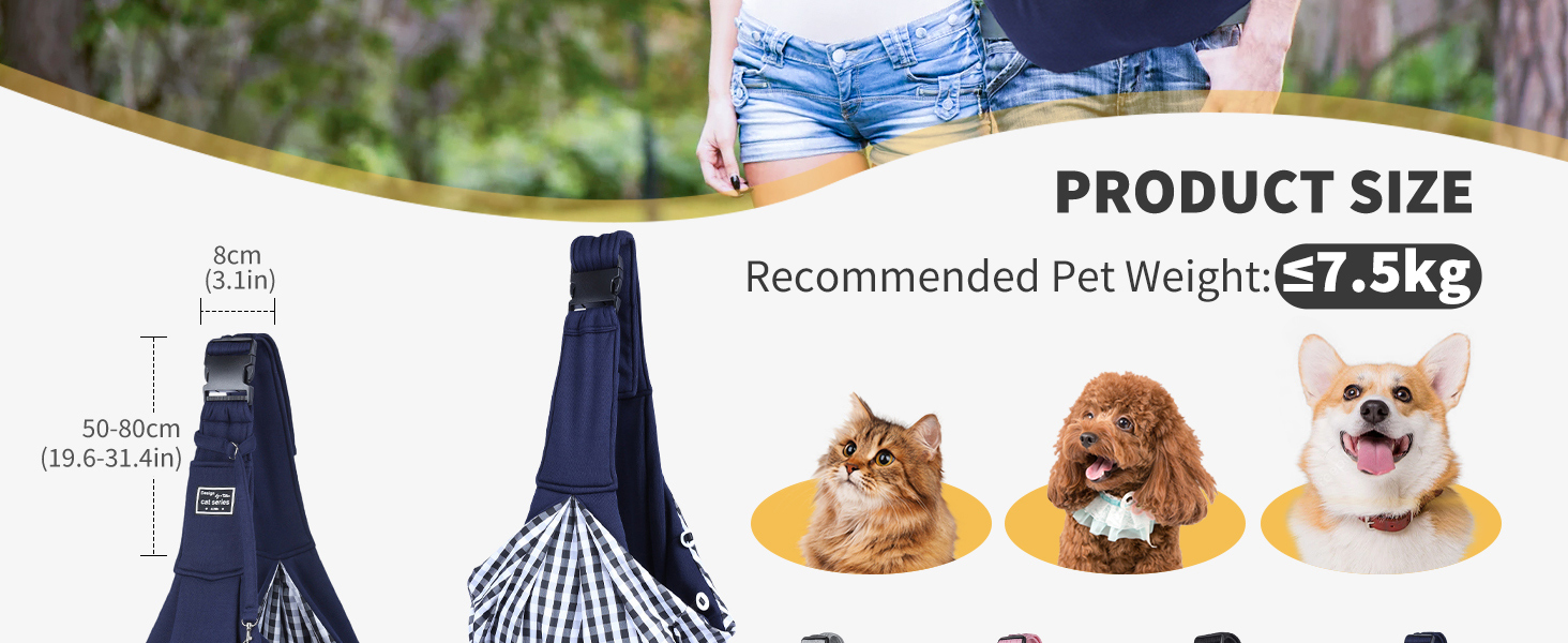 PETCUTE Сумка-переноска для собак до 7.5 кг, рожева, з регульованим ременем та передньою кишенею