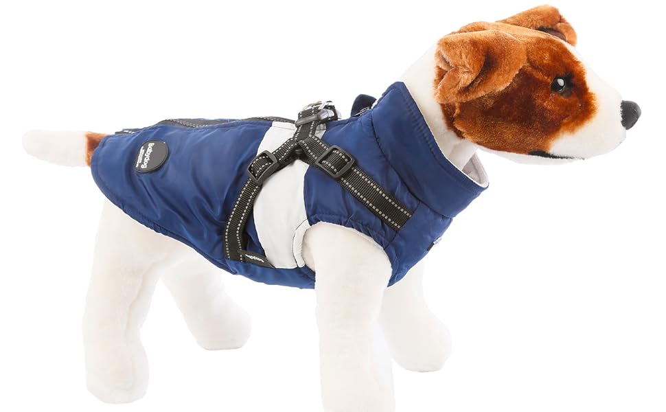 Тепла куртка для собак, зимова жилетка для малих та середніх собак, пуловер для собак, вітронепроникна жилетка з кільцем для повідка, сірий колір, розмір M