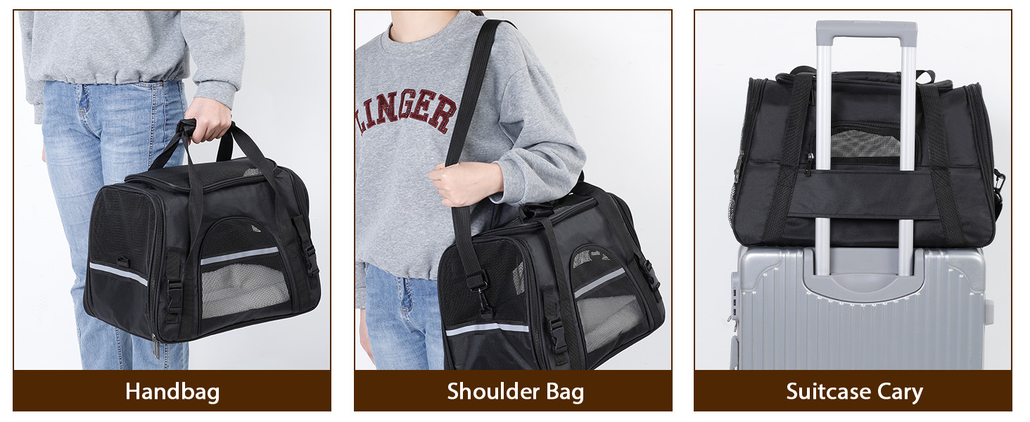 Транспортний бокс для котів Romon: переноска для тварин, переноска для котів, сумка-переноска для котів та цуценят до 6 кг, з регульованим плечовим ременем