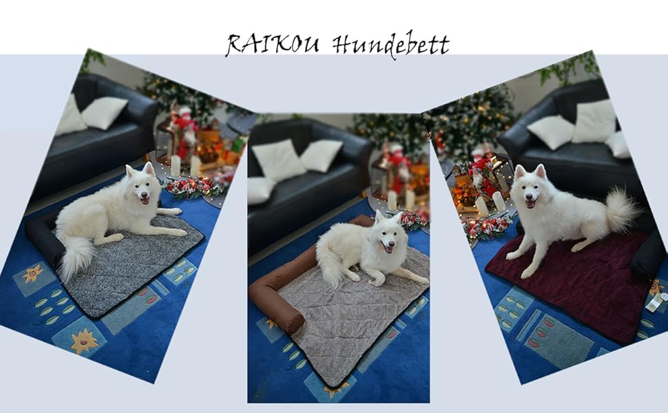 Крісло-ліжко для собак Raikou: зручне та практичне, 90x90 см, блакитний меланж. Захист дивану та багажника, антиковзаюче покриття, легко миється. Підходить для великих та маленьких собак.