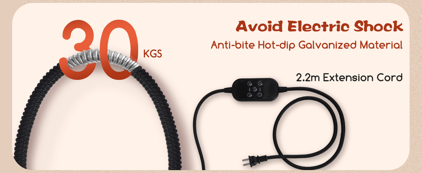 Кішечкове ліжко Nobleza з регульованою температурою, тепла підстилка у вигляді пончика з захисним кабелем, що не гризеться, 50 см, сіре