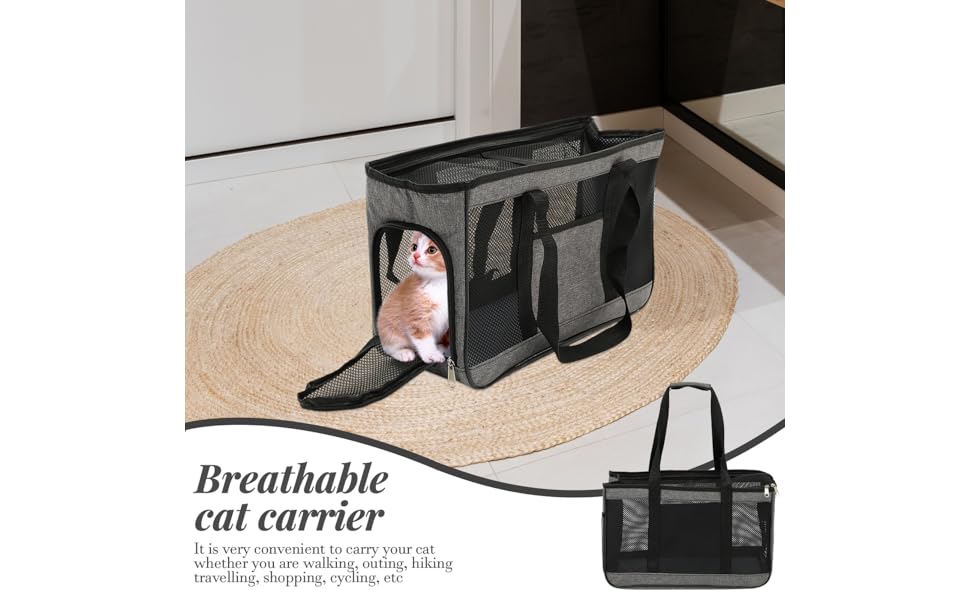 Транспортна сумка для тварин Cosmevivi: переноска для котів та собак, дихаюча, з оксфордської тканини