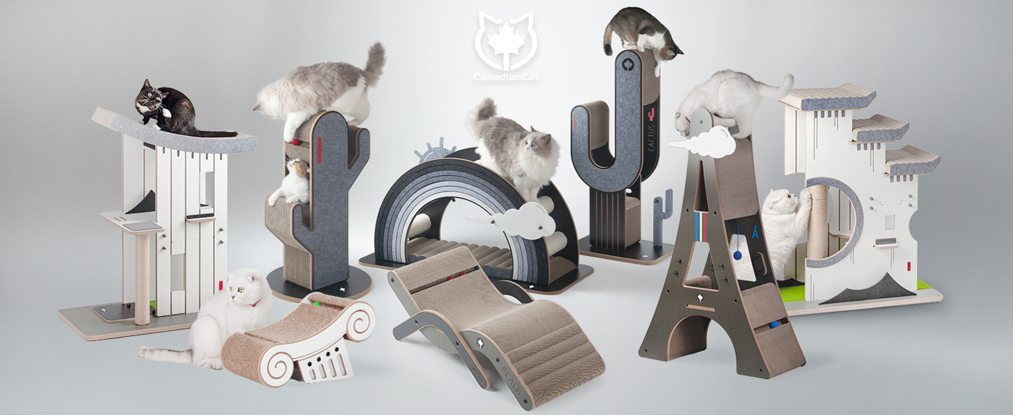 Драбина-подряпування для котів Torii від CanadianCat Company | Драбина-подряпування, стовпчик для дряпання | 68 x 28 x 65 см