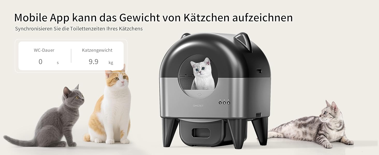 Автоматичний лоток для котів Katzenklo 110л, для кількох тварин, з дезодорацією та додатком