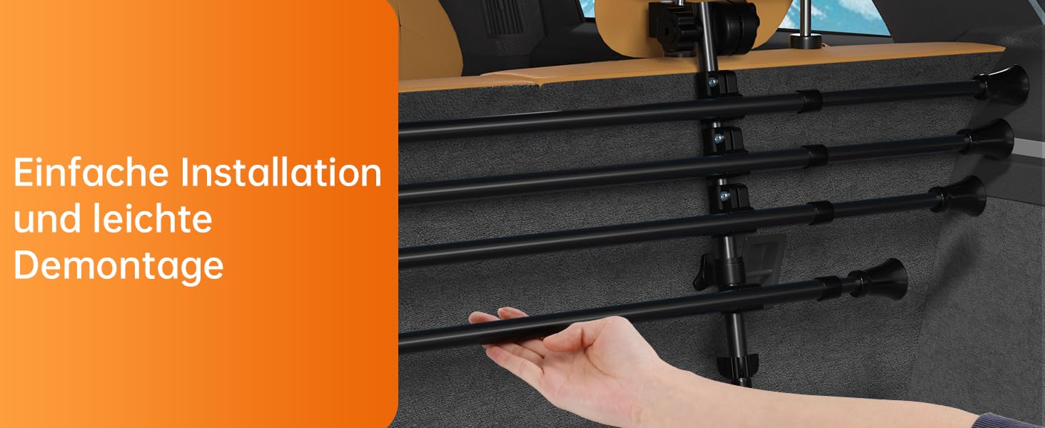 Сітка для багажника автомобіля для собак, універсальна, 32-55см * 80-145см, без повторного монтажу