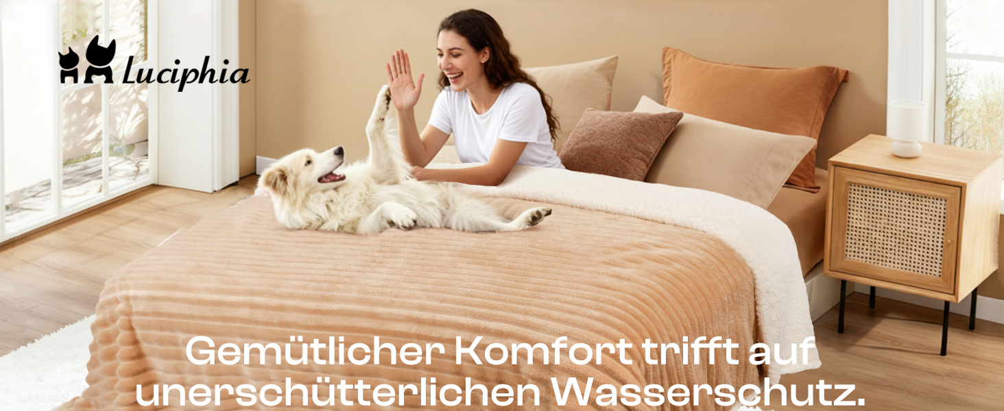 Водонепроникний плед для собак та котів Luciphia, 100x145 см, сірий (M)