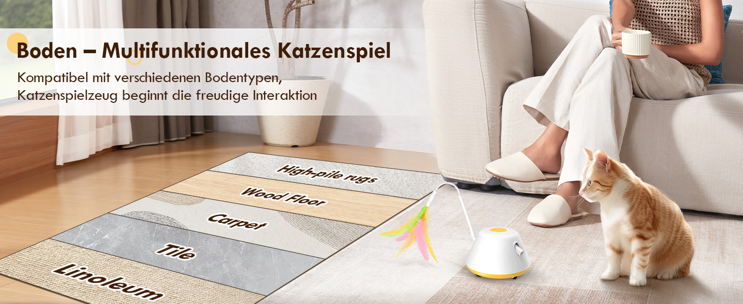 Інтерактивна іграшка для котів TGFIX 3 в 1 – електрична, з колесами та лазером, розвиваюча, з USB-зарядкою (жовта)